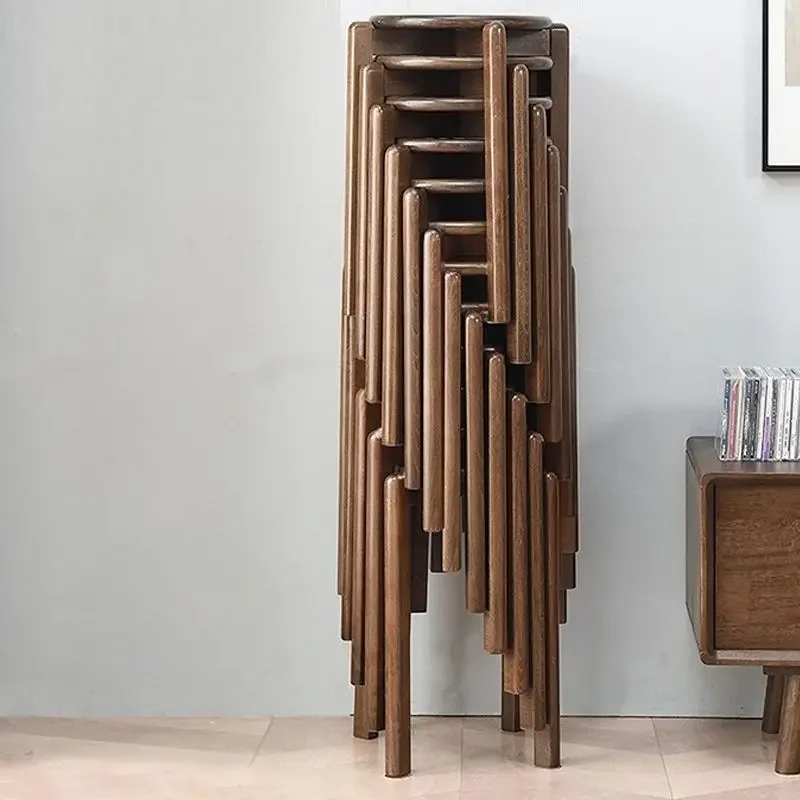 Extra thick household stackable square stool living room dining stool modern simple bench dining table stool