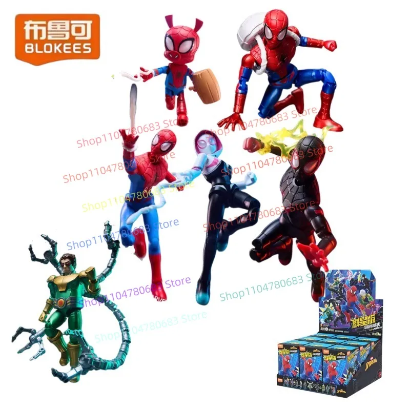 

Конструктор BLOKEES: Фигурки героев Marvel - Веном и Человек-паук, декоративные коллекционные игрушки, подарки на праздники