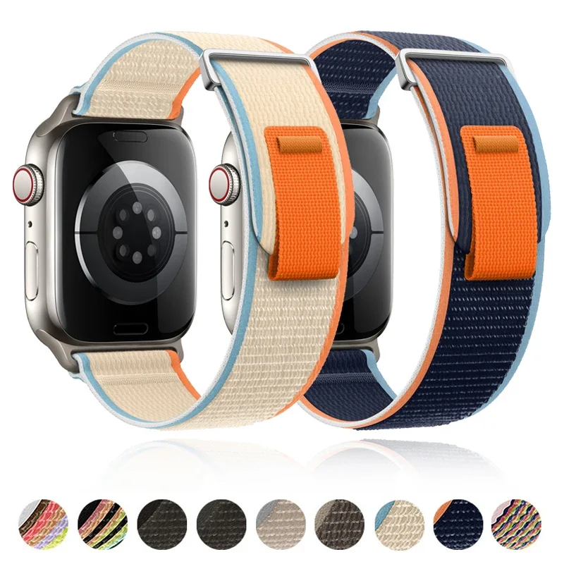 Cinturino in Nylon Trail Loop per Apple Watch Ultra Band 42mm 44mm 40mm 45mm 41mm 38mm 49mm per cinturino iWatch Series Ultra SE 9 8 7 6 5 3