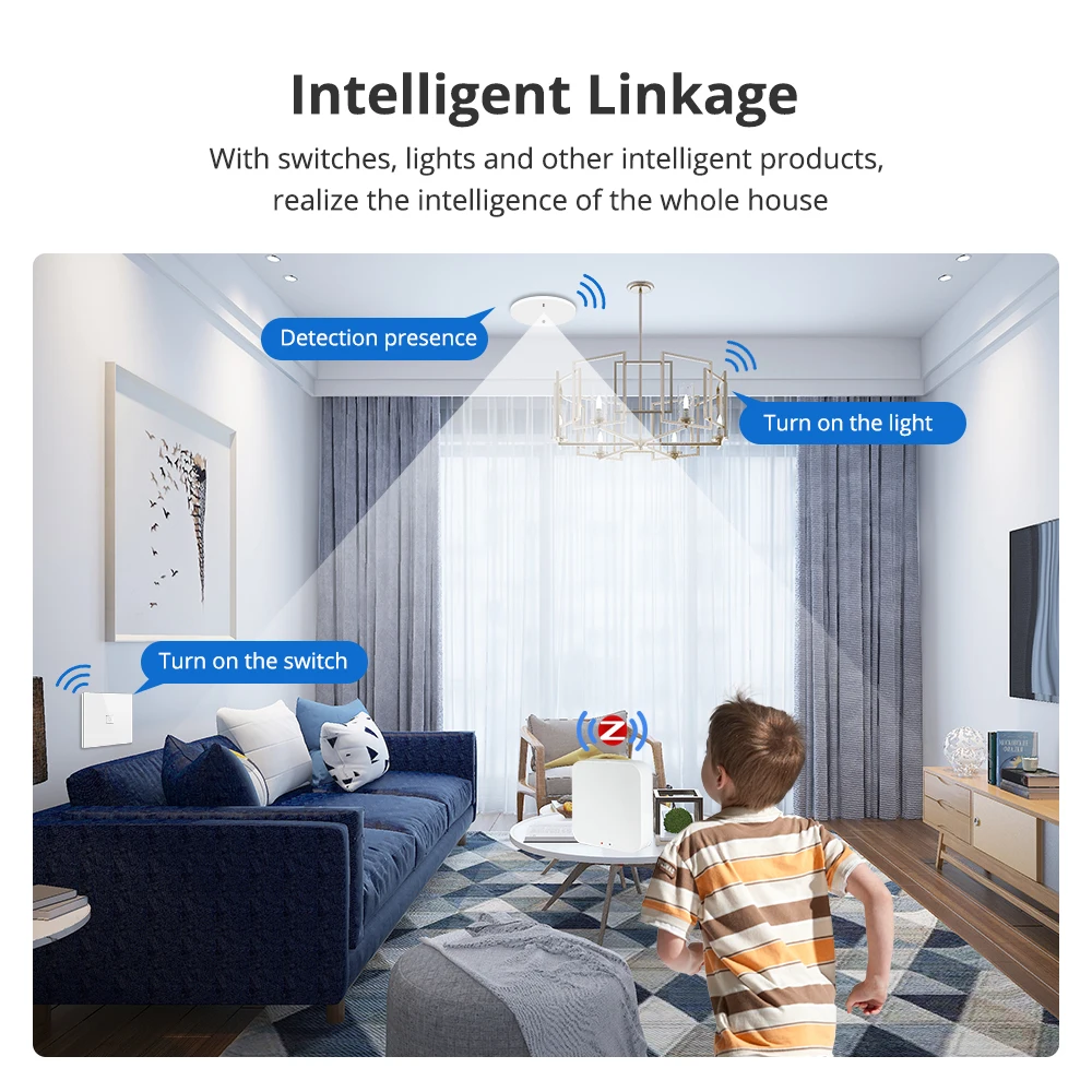 Zigbee Smart Human Presence Sensor MmWave Radar Luminance Distance Detector Montion for Home Security Automation - Image 6