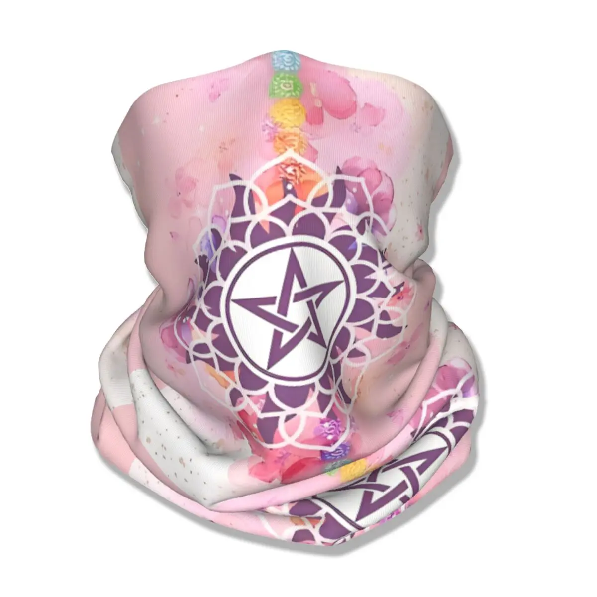 Pink Supernatural Logo Bandana Neck Gaiter Printed TV Drama Mask Scarf Multi-use Cycling Scarf Hiking Unisex Adult All Season