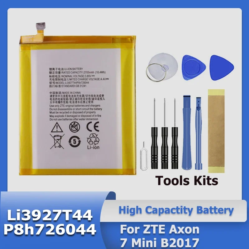 

XDOU High Quality Li3927T44P8h726044 Battery For ZTE Axon 7 Mini 5.2inch + Give Away Tools