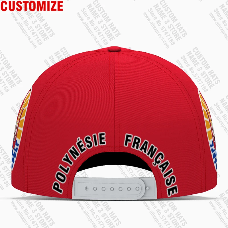 Polynesia French Baseball Caps Free Custom Name Polynesian Team Logo Pf Hats Pyf Country Travel Dutch Nation Totem Flag Headgear