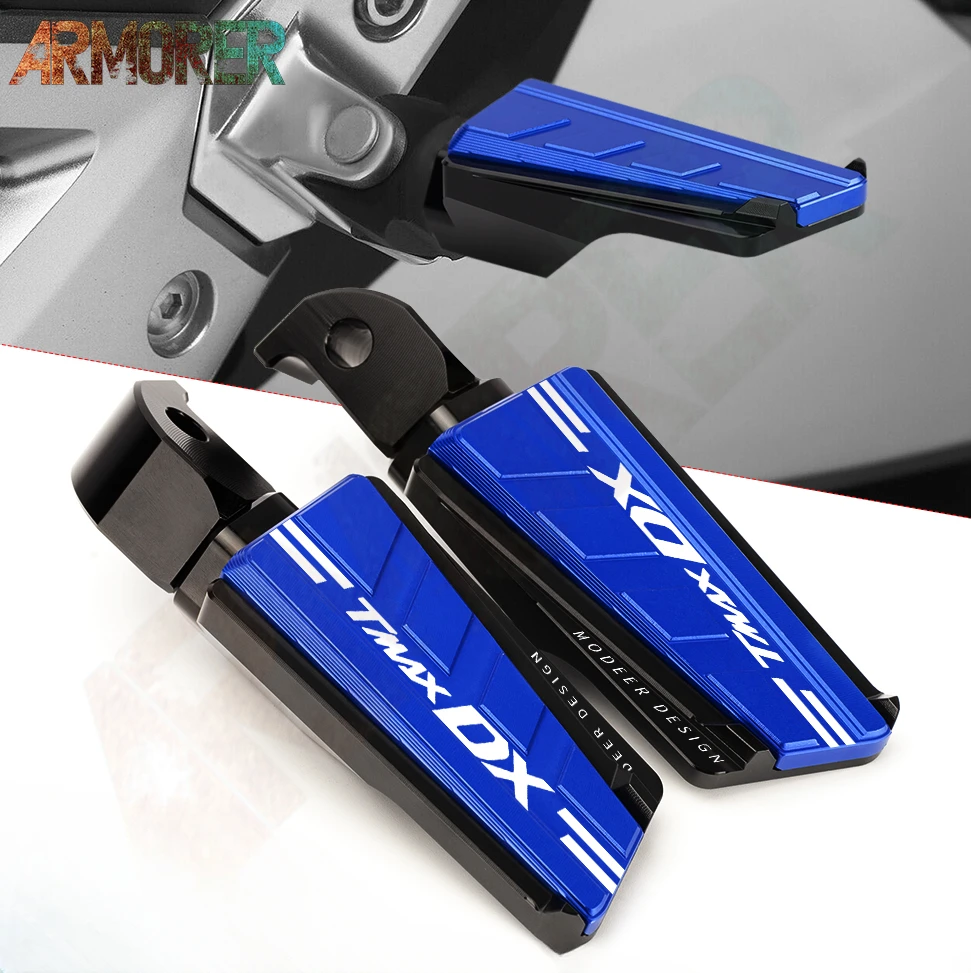 

For YAMAHA TMAX 530 DX T MAX 530 DX T-MAX 530 DX 2020 2021 Motorcycle Accessories CNC Aluminum Rear Passanger Foot Peg Footrests