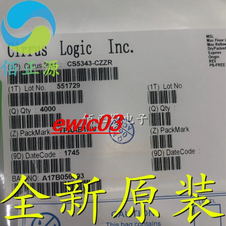 

10pieces Original stock CS5343-CZZR MSOP10 543C