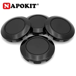 4pcs/lot Solid Durable Blank No Logo 77mm Car Wheel Center Cap Wheels Rim Hub Centre Cover ABS Black