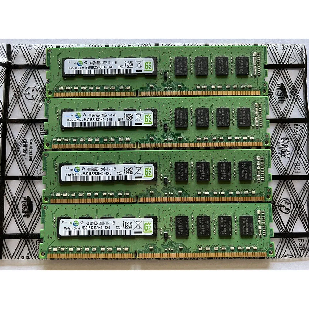 1 pcs für samsung server ram für ibm 00 d4957 4gb x1 ddr3 1600mhz 12800e M391B5273DH0-CK0 ecc