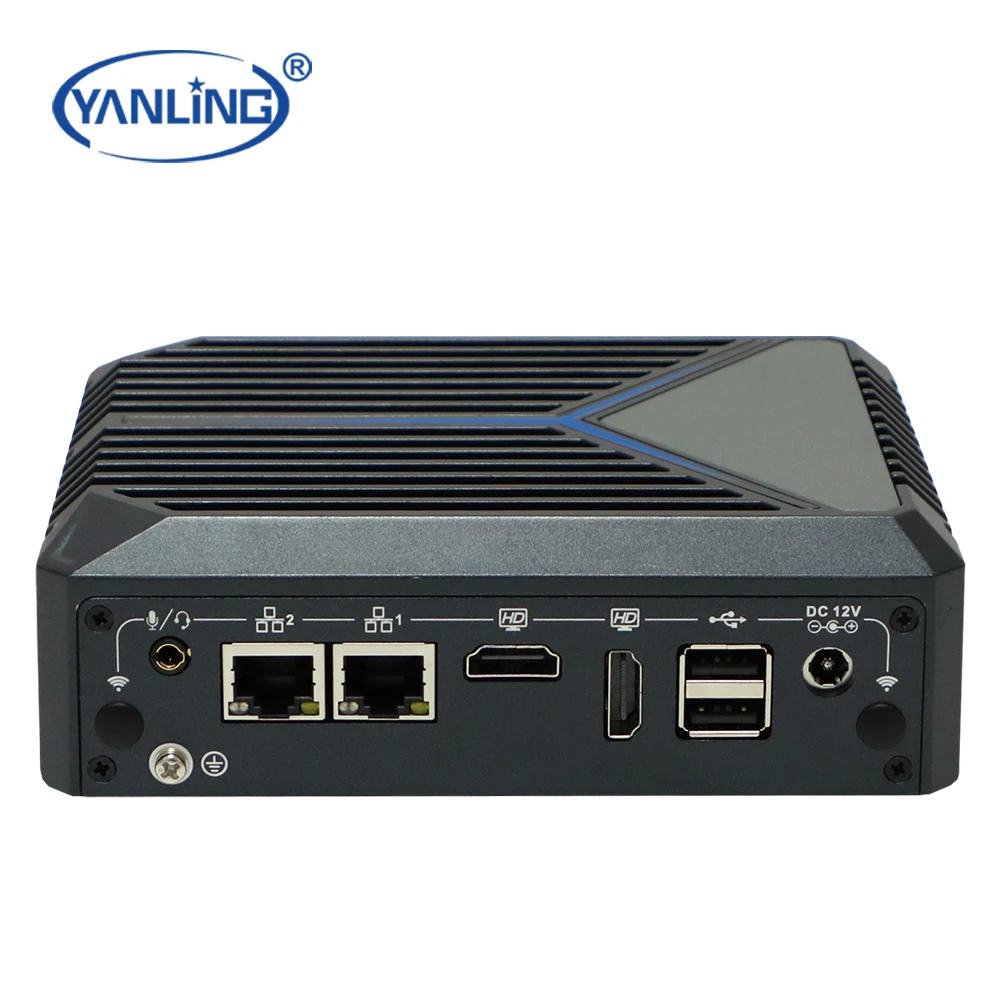

Professional Cele-ron 12th J6412 Industrial PC Thin Client Fanless Linux MINI PC With DDR4 MINI PCIE For WIFI 4G In Stock