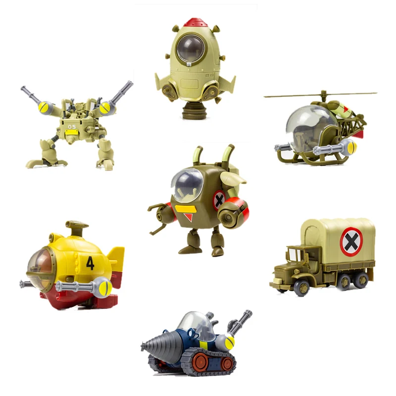 New 6 Pieces/Lot  Metal Slug 3 Rocket Robot Submarine Classic Game Vehicle Collectible Assembly Model Building Kits Gift For Boy