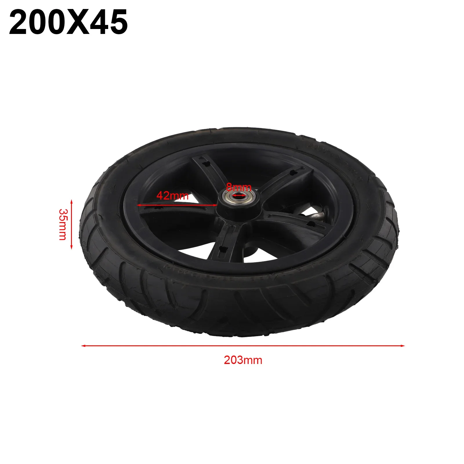 

8 Inch Tire and Inner Tube Set for For electric Scooters Featuring Unique Hollow Structure for Shock Absorption