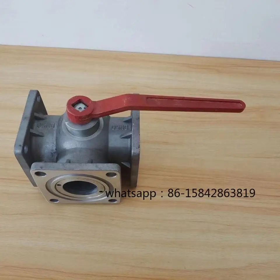 Sprinkler Ball Valve Oil Tanker Four-position Three-way Ball Valve Aluminum Alloy Flanged Ball Valve DN65