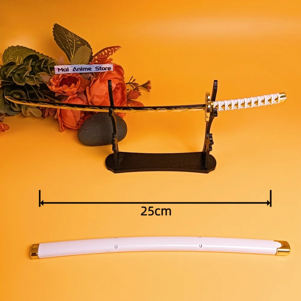 10 بوصة صغيرة تانجيرو كاتانا أينيمي كيميتسو نو يابا كاتانا اليابانية الحقيقية الصغيرة الأصلية الساموراي المعادن شيطان القاتل السيف لعبة هدية #4