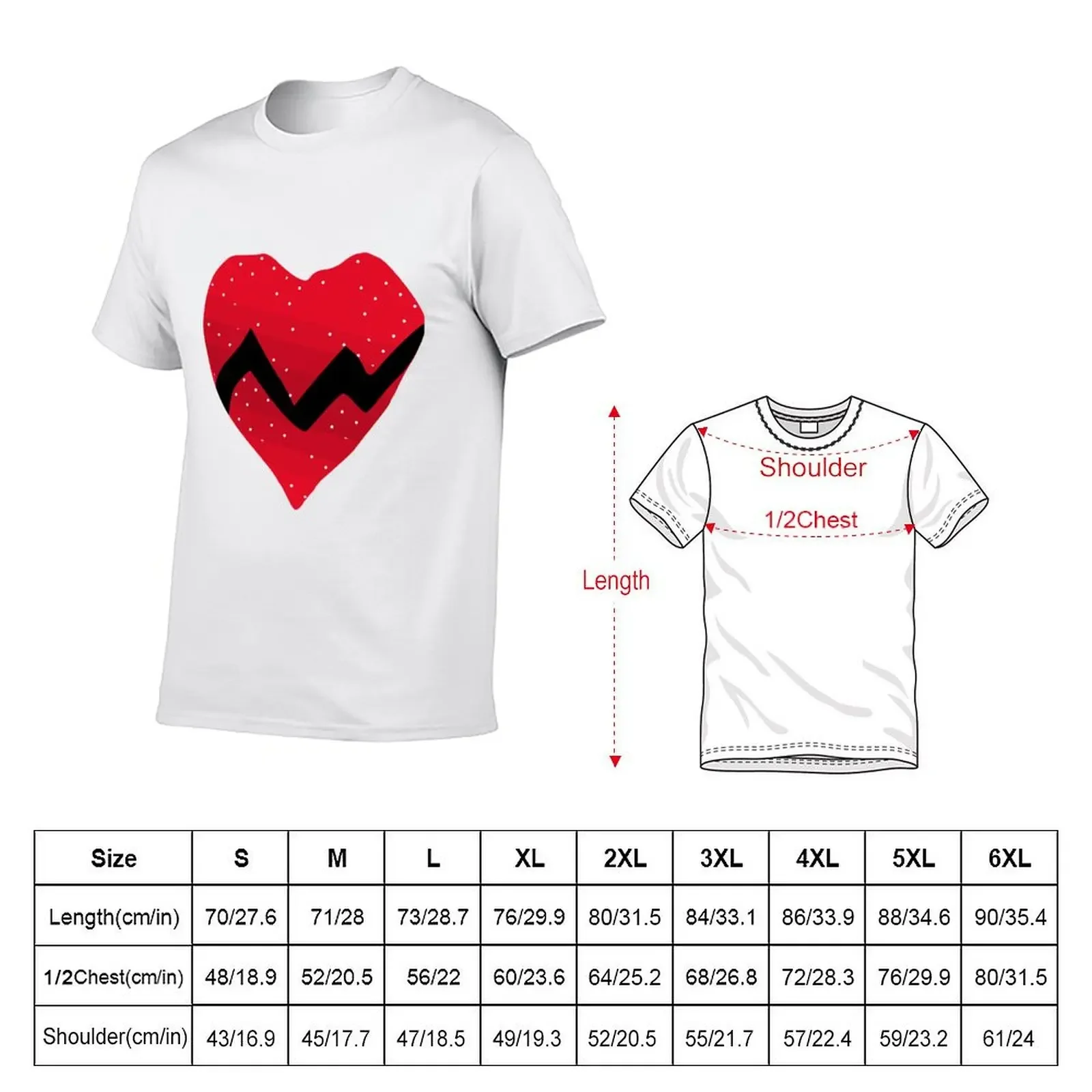 Kanye West 808s & Heartbreaks Heart T-Shirt vintage t shirts clothes T-shirts for men cotton