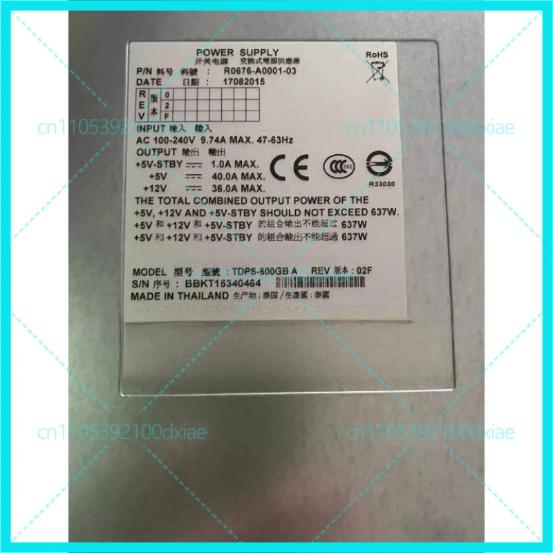 For 3290647-A /P for HDS VSP G400/G600/G800 R0676-A0001-03 Storage Power Supply