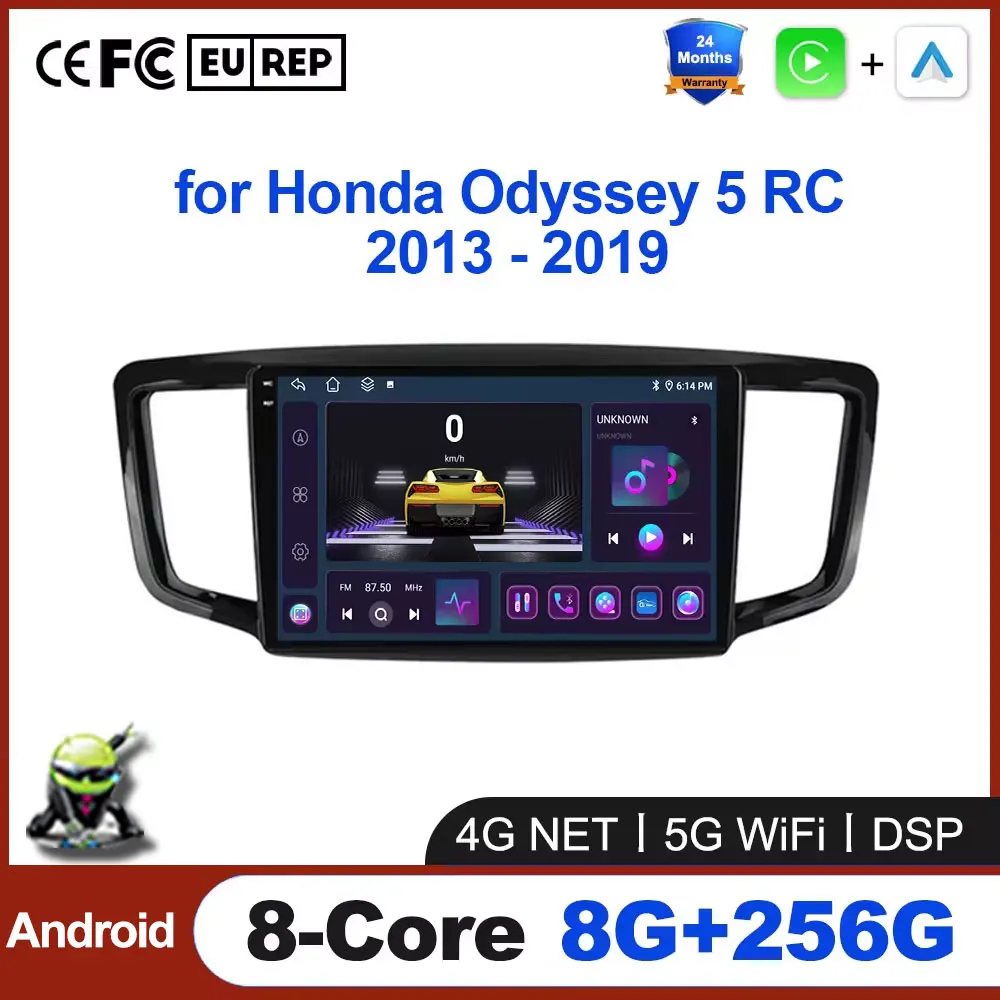 

Android Auto Car Radio for Honda Odyssey 5 RC 2013 - 2019 Multimedia DSP Video Player 5G WiFi Carplay Tools no 2Din DVD