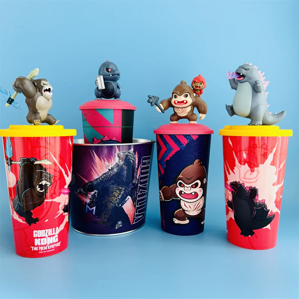 

Godzilla x Kong 2 The New Empire Movie Tooper Cup Figure Tin Bucket Exclusive Cinema Collectible Birthday Gifts