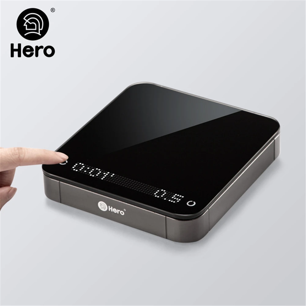 

Hero Electronic Coffee Scale Digital Scale Precision 0.1g Smart Kitchen Scales Baking Weigh Tools with Timer USB Charge 2KG