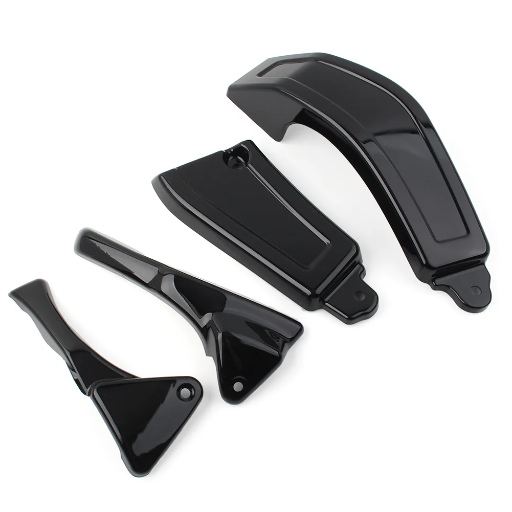 Glossy Black Motorcycle 4 Parts Frame Cover For Suzuki Boulevard M109 M109R All Years