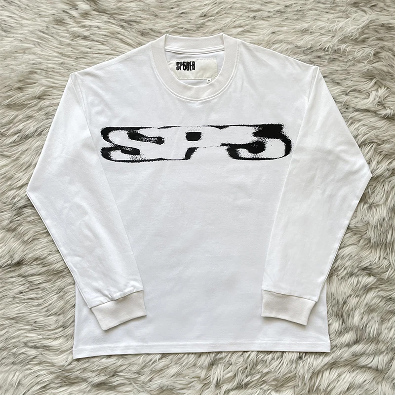 

Повседневная футболка Beluga Heather Long Sve по всему миру, молодежная модная хлопковая футболка-стойка, круглый Ne для повседневной носки, весна-осень