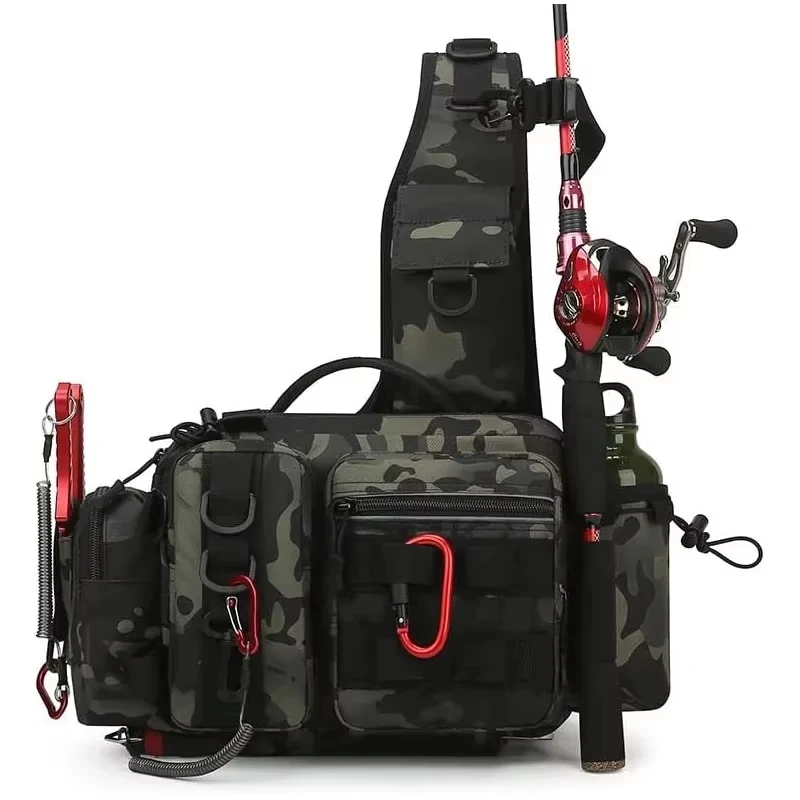 Outdoor Tactical Camping Climbing Waist Sling Bag Crossbody Fishing Storage Tackle Backpack Trekking Cycling Hunting Fanny Pack