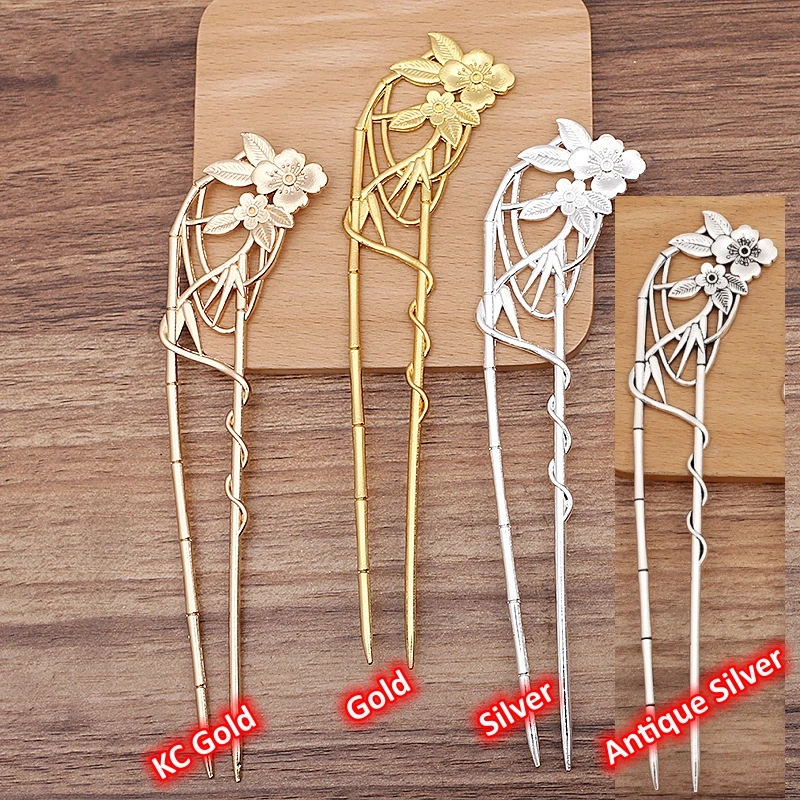 BoYuTe Metal Alloy Hairpin Hair Stick Materials Handmade DIY Jewelry Accessories and Components Wholesale