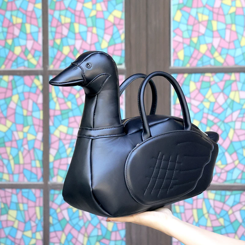 

Luxury Black Swan Design Handbag For Women High-end And Exquisite Evening Handbags Fashion Large Capacity Zippered Underarm Bag