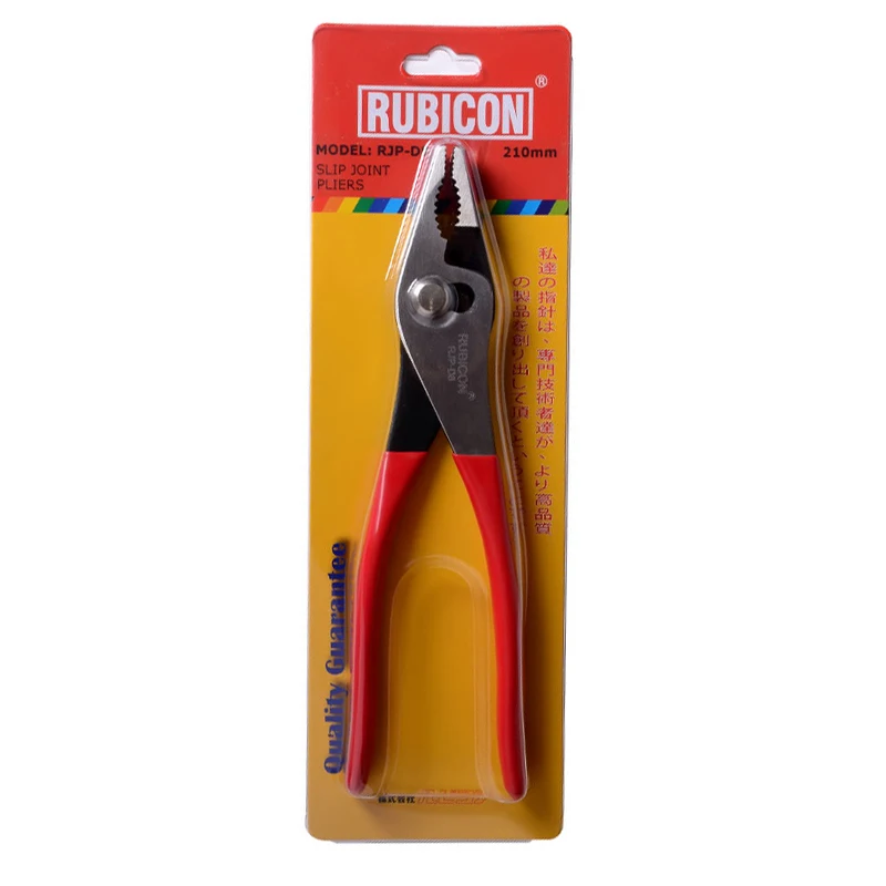 Original RUBICON Slip Joint Pliers Adjustable Wire Cutter Multifunctional Water Pump Plier NO.RJP-D6 |RJP-D8