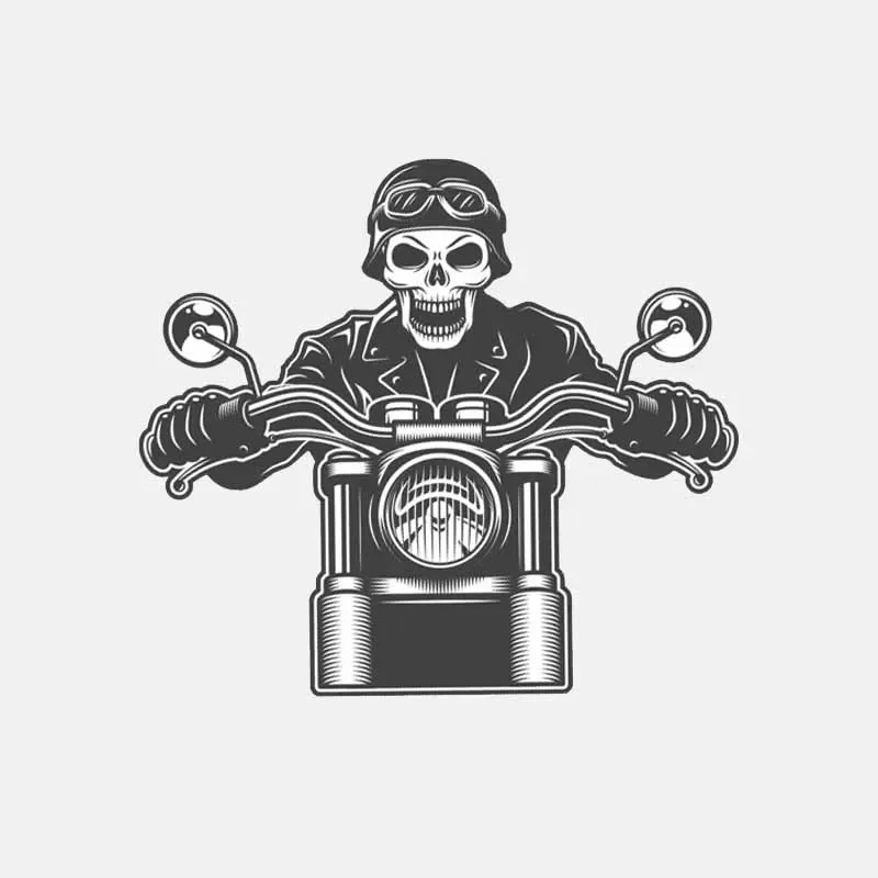 

Car Accessories Motorcycle Skull Funny Helmet Car Sticker Decal