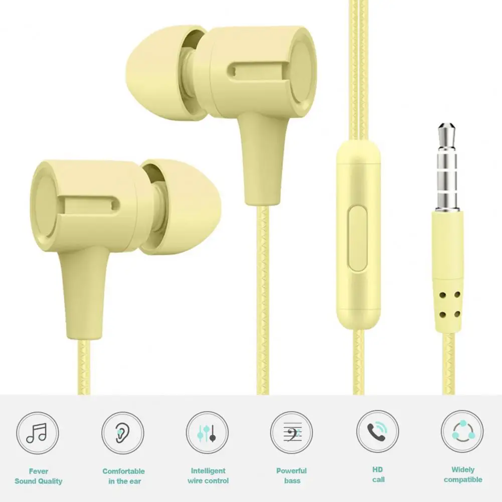 16Ohm praktisches 3,5mm Bass Heavy Wire Telefon Headset Straight Plug Kabel Kopfhörer HD-kompatibles Anrufen Computer Zubehör