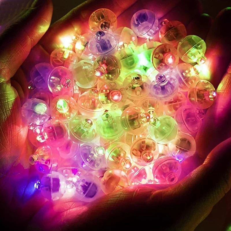 100/10Pcs Leuchtende Tumbler Ball Lampe Mini LED Ballon Licht Bunte Blinkende Laterne Weihnachten Hochzeit Geburtstag Party decor