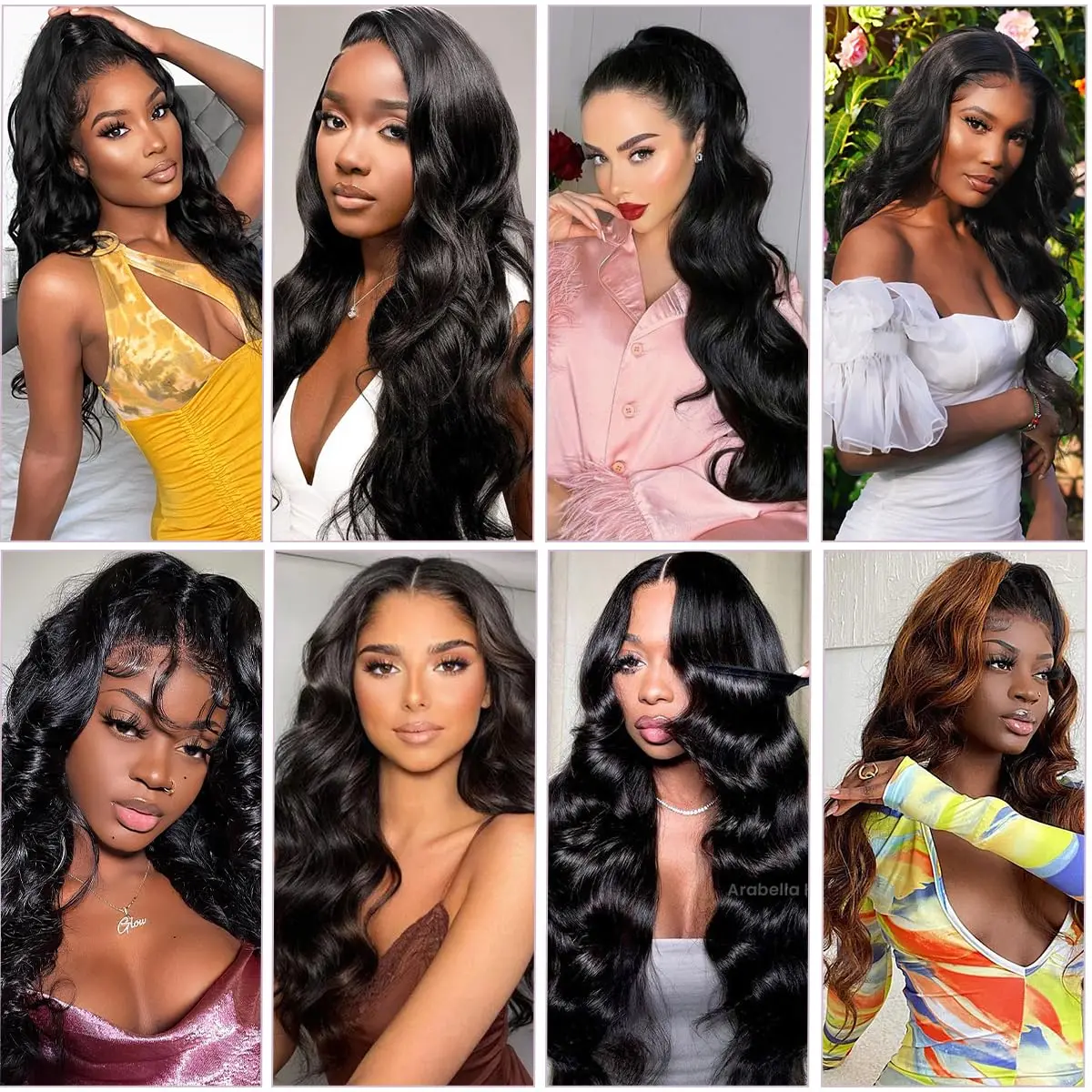 Rambut Manusia Body Wave 100% Tanpa Proses, Gelombang Double Drawn Virgin Bundles, Ekstensi Rambut Raw 1/2/3 Bundles untuk Wanita