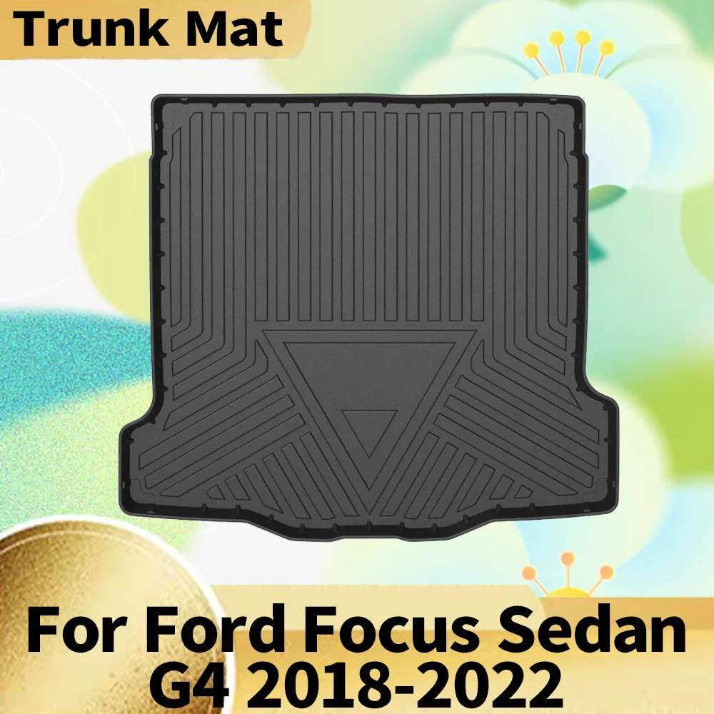 

Для Ford Focus G4 2018-2022 седан, авто, грузовой вкладыш, всепогодный TPE, нескользящие коврики в багажник, поднос для багажника, ковер, аксессуары для интерьера
