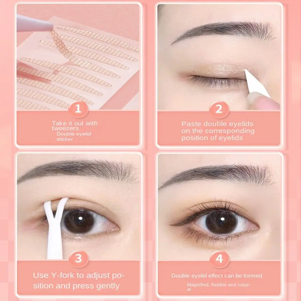 Type Waterproof Eye Lift Strips Invisible Double Eyelid Tape Lace Eyelid Stickers Self-adhesive Fiber Invisible Eye Stickers