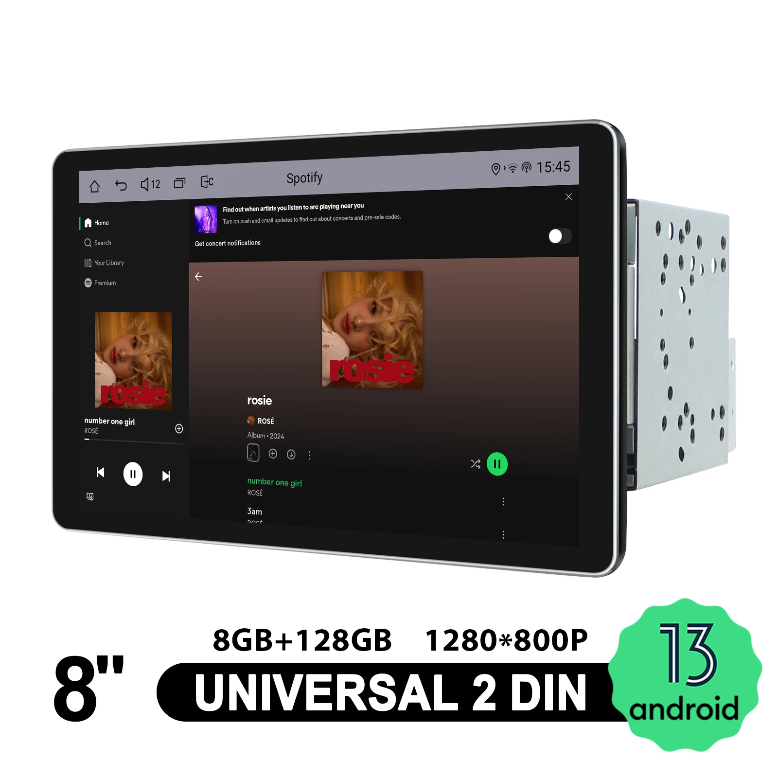 JOYING 8 "أندرويد السيارات راديو ستيريو للسيارة HD شاشة تعمل باللمس لتحديد المواقع الملاح سبليت شاشة دعم عجلة القيادة التحكم 360 كاميرا