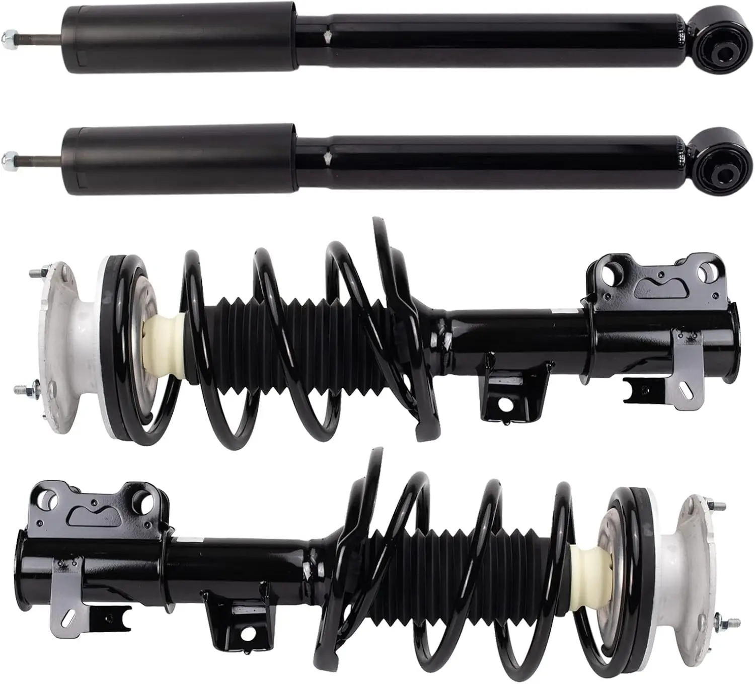 

Front and Rear Complete Strut Assembly & Shock Absorber Kit Complete Strut & Coil Spring Assembly Compatible with 2013-2019 Cadi