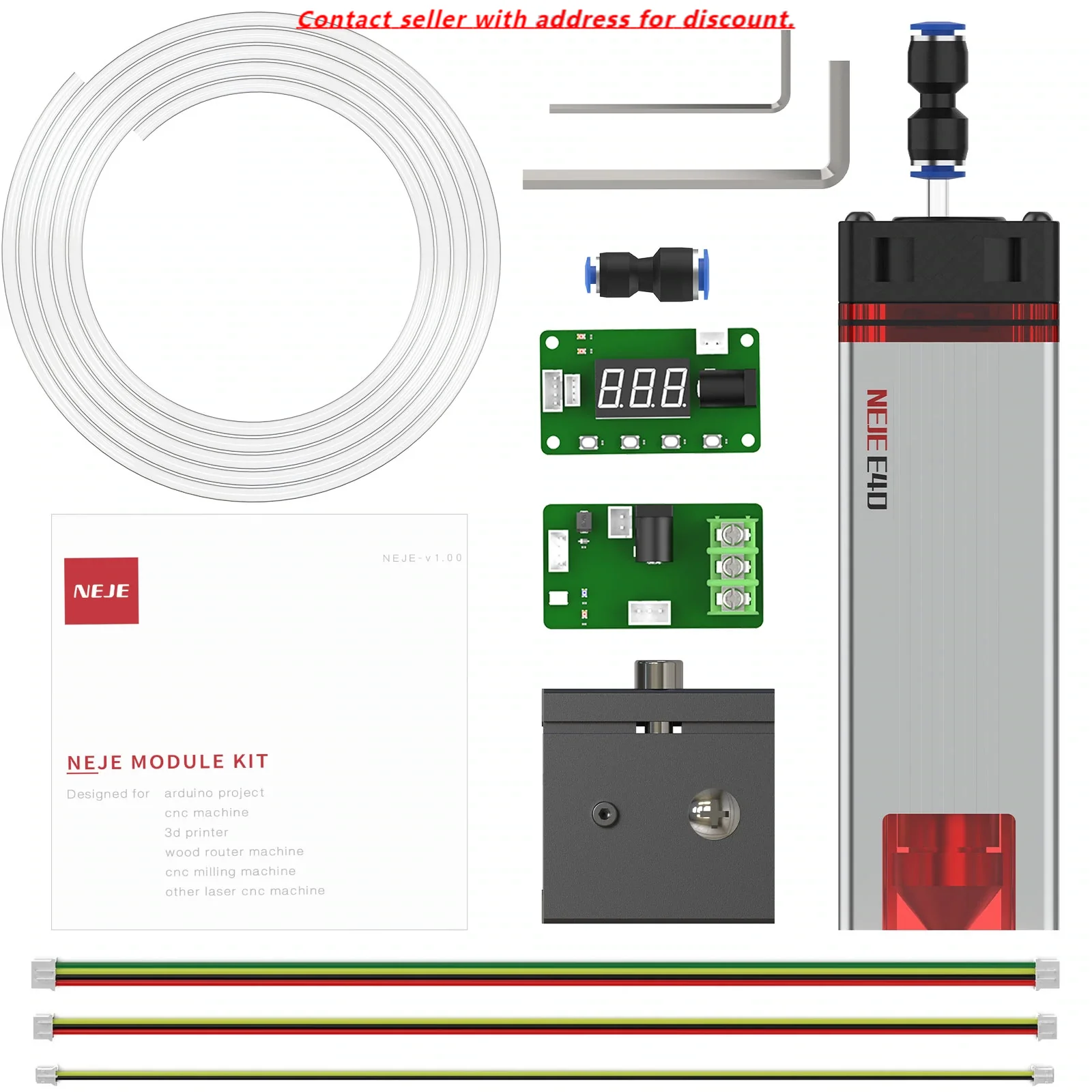 

NEJE E40 Fixed Dual Beam Diode Laser Module Professional Laser Engraving And Cutting Module Kit Engraving Head