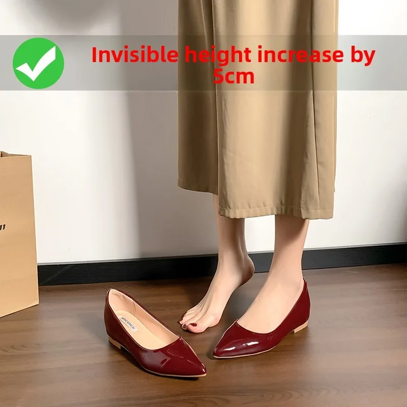 

2026 New Women Shoes Exquisite Patent Leather Shallow Flat Shoes for Woman French Style Casual Shoe Designer Shoes Zapatos Mujer
