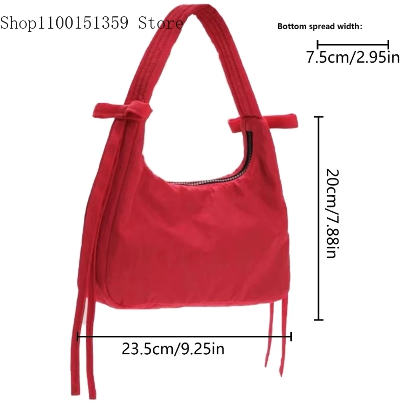 Nylon Bag for Women Casual Handbag Zipper Purse High-end Fashion Bags Female
