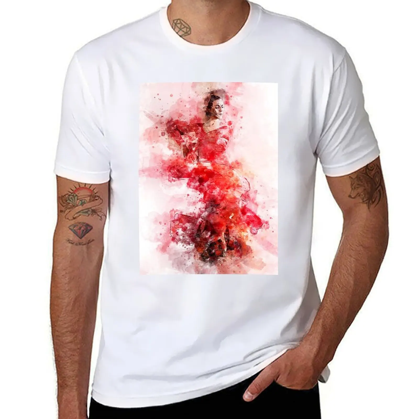 Camiseta de bailarina de flamenco, camiseta para vacaciones y actividades al aire libre