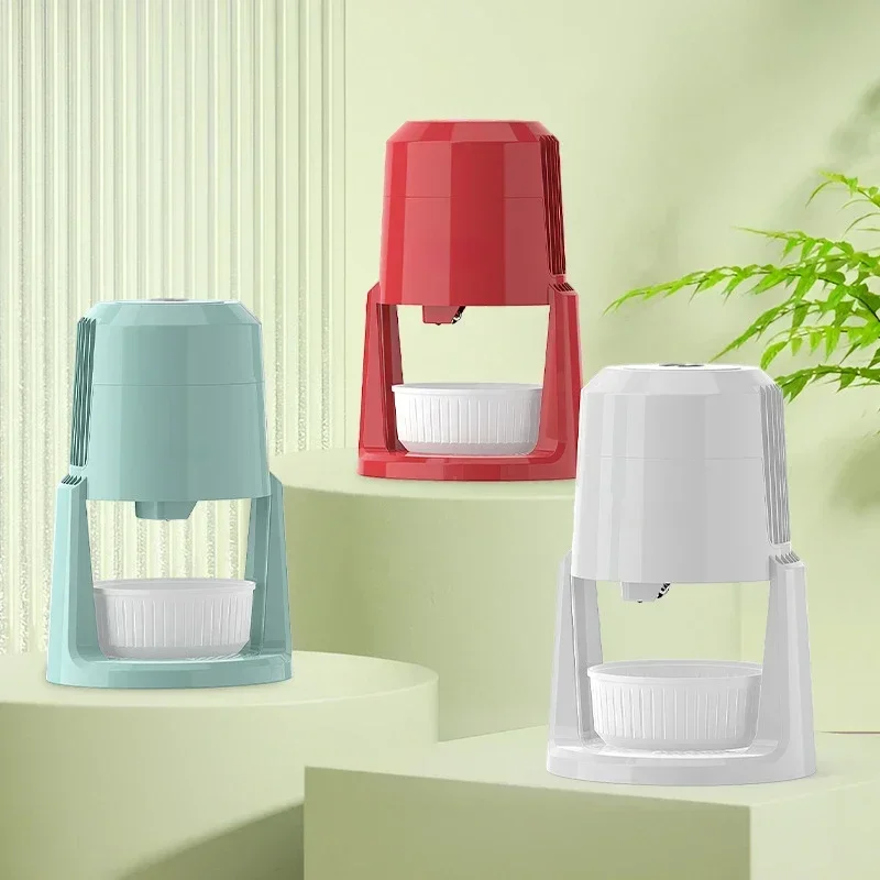 ماكينة حلاقة الثلج الأوتوماتيكية 220 فولت ماكينة حلاقة الثلج الكهربائية المنزلية الصغيرة سرعتين ماكينة حلاقة الثلج القابلة للتعديل كسارة الجليد