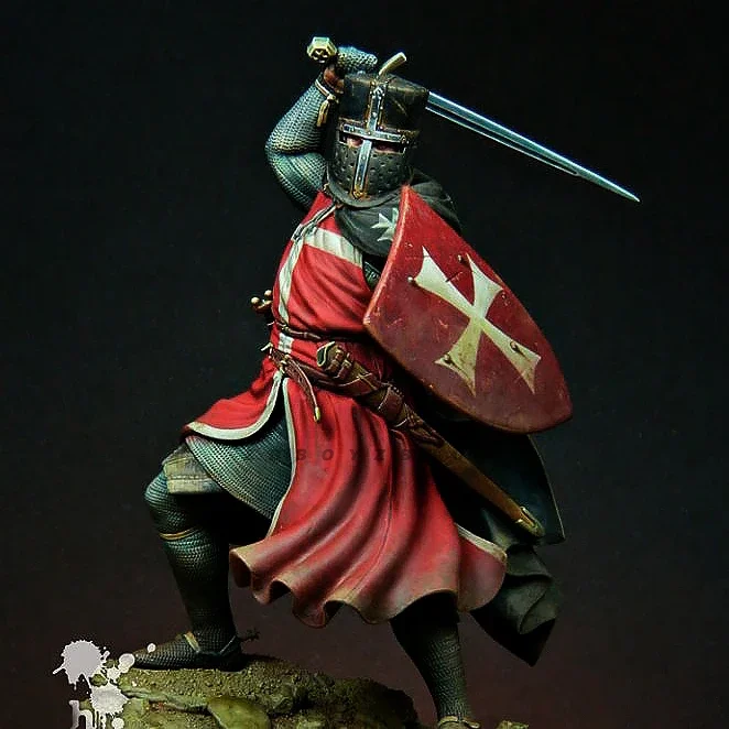 1/24 Resin model (medieval European soldier) colorless self-assembly  A-2062