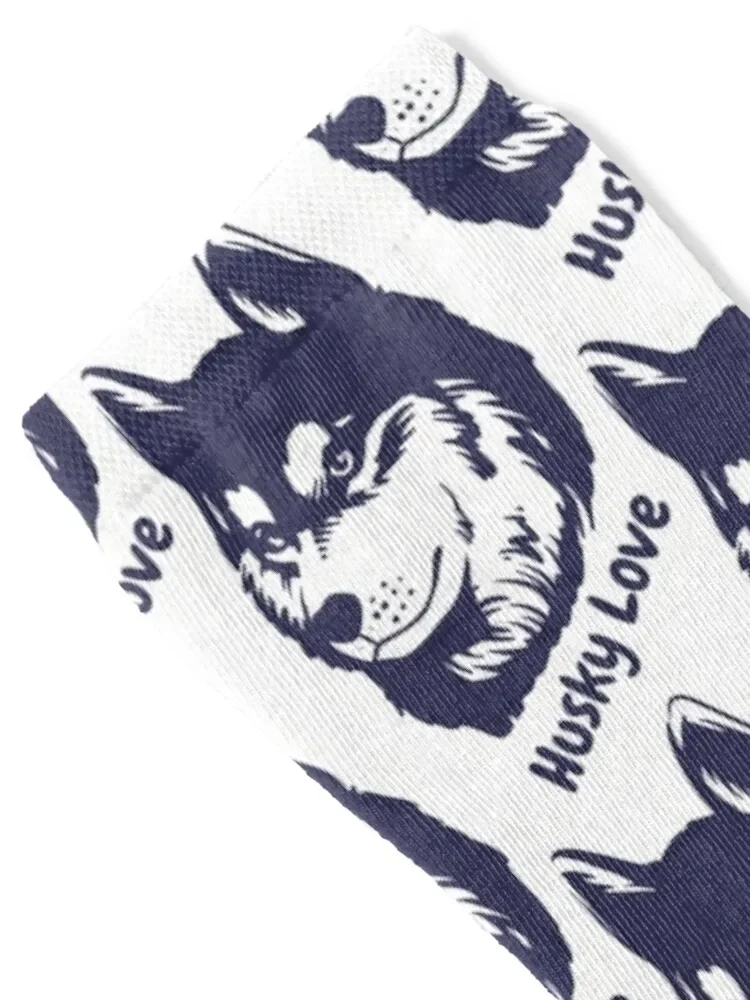 Husky Love Socks Stockings compression custom Boy Socks Women's