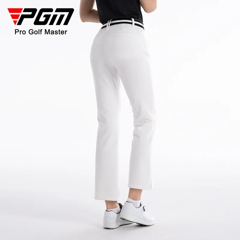 PGM Golf Clothes Trousers Women High Elastic Pants Summer Spring Lady Casual Long Pants Quick-Drying Flared Trousers KUZ176