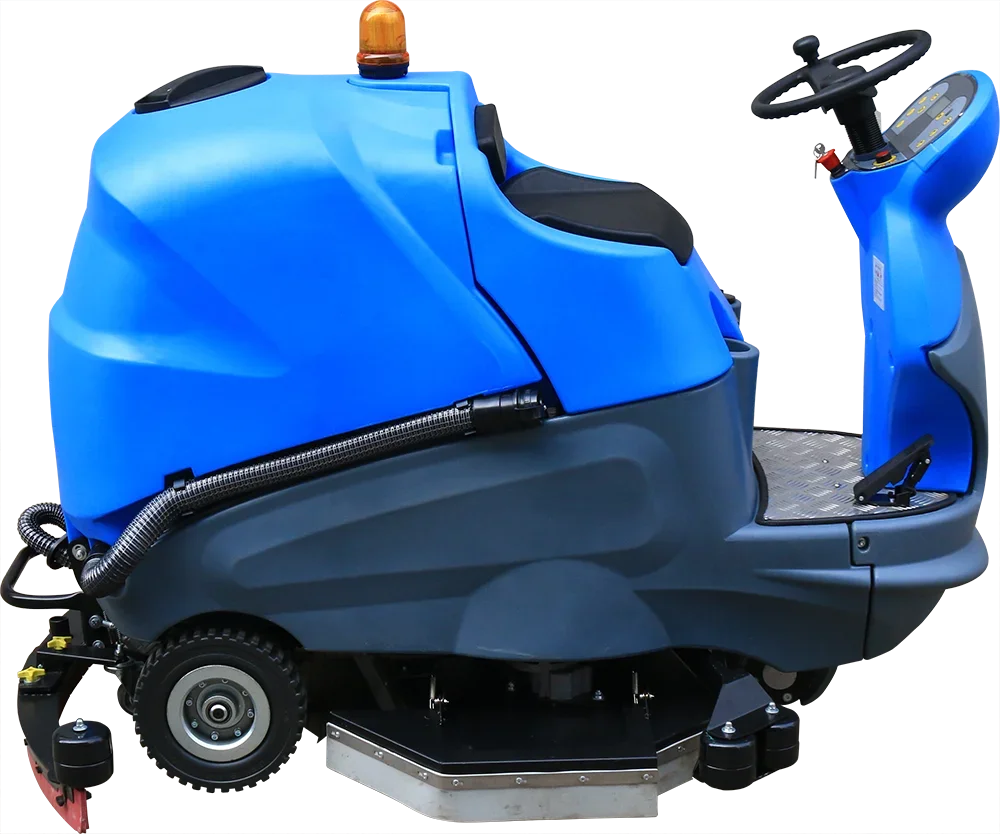 Large Commercial Floor Scrubber Sweeper Wet Dry Vacuum Cleaner Floor Scrubber Machine With Squeegee