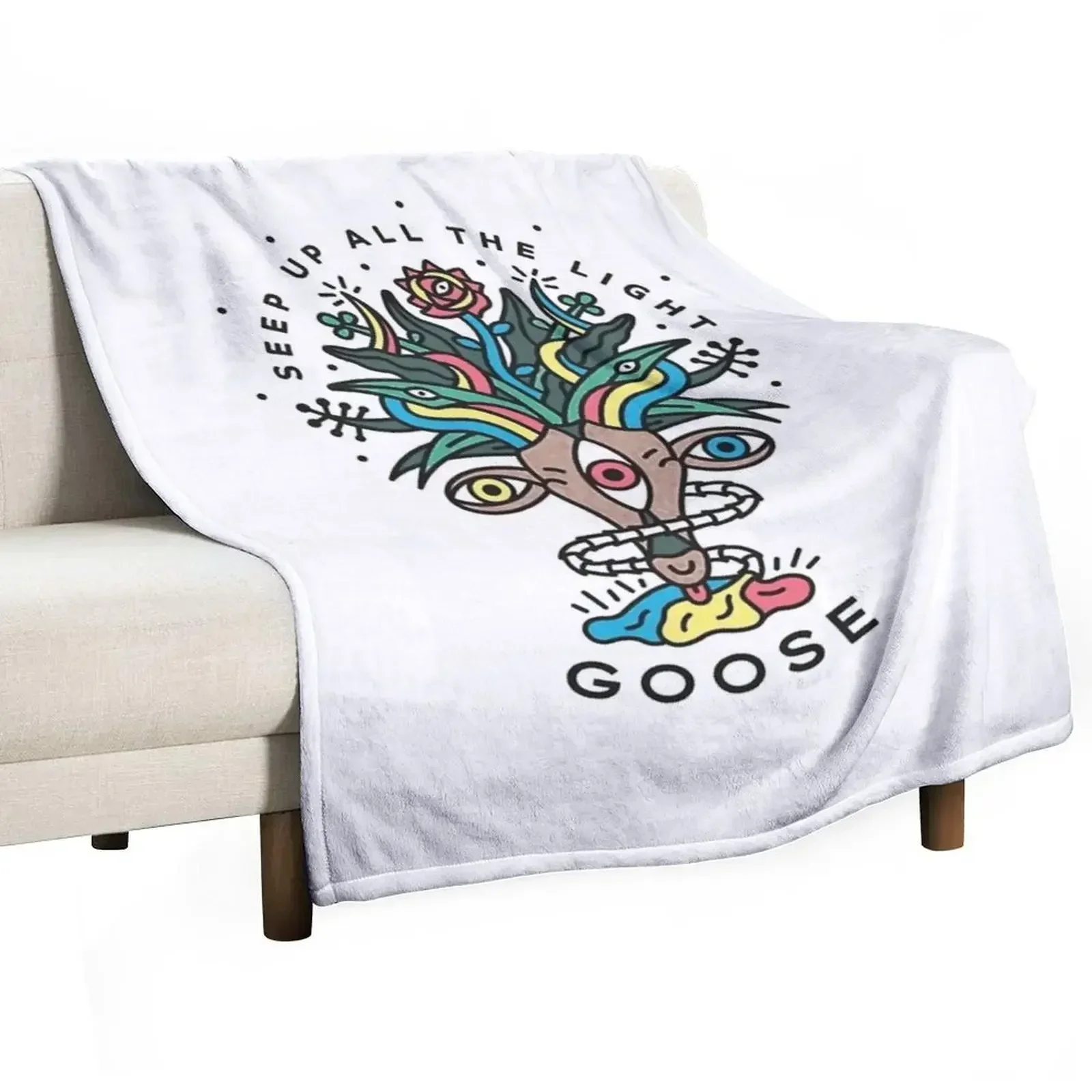 happy seep up the light Throw Blanket Luxury Throw Vintage Blankets