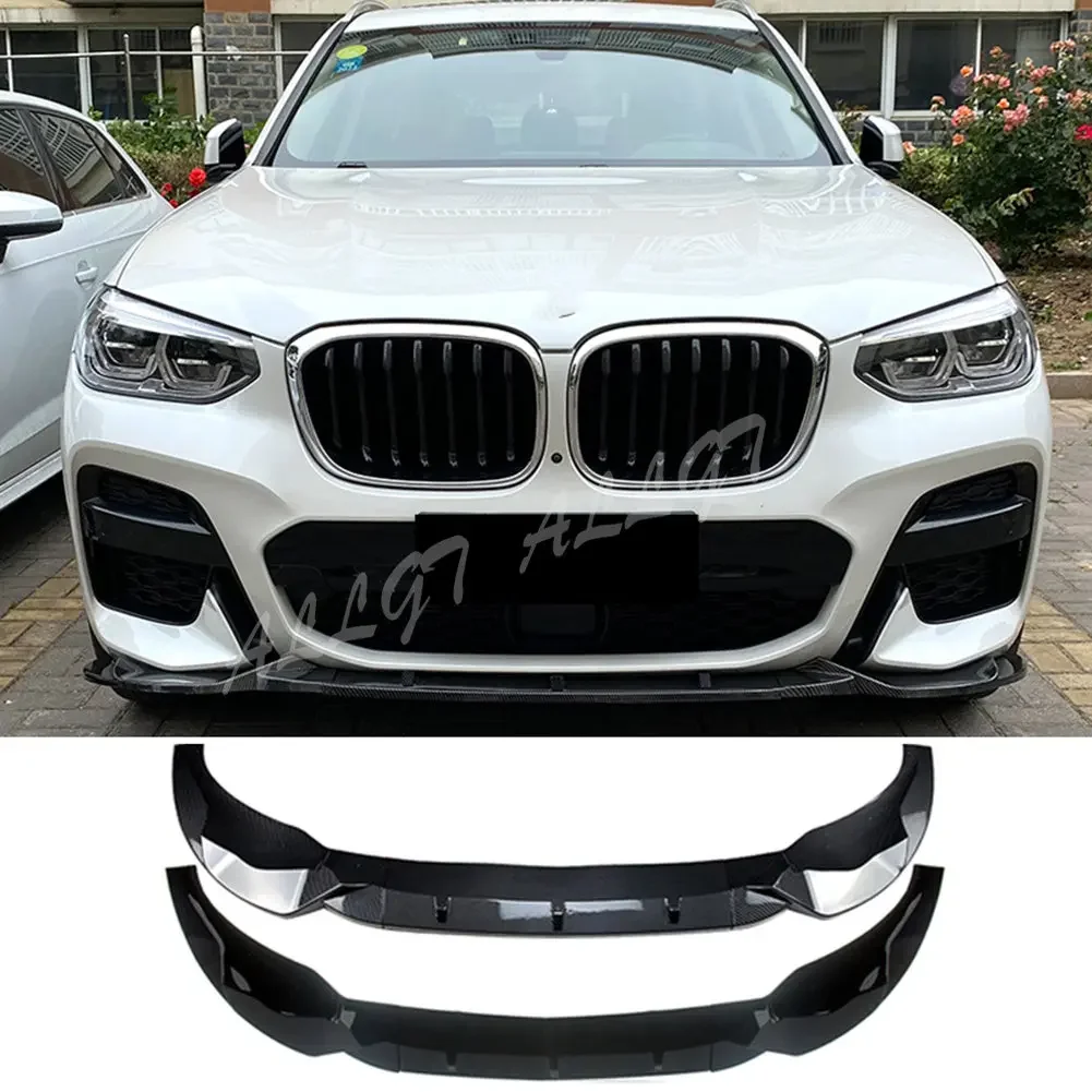 Front Bumper Lip Spoiler Side Lower Splitters Body Kit For BMW X3 X4 G01 G02 xDrive25i 30i M40i 20i M Pack Style  2018-2021