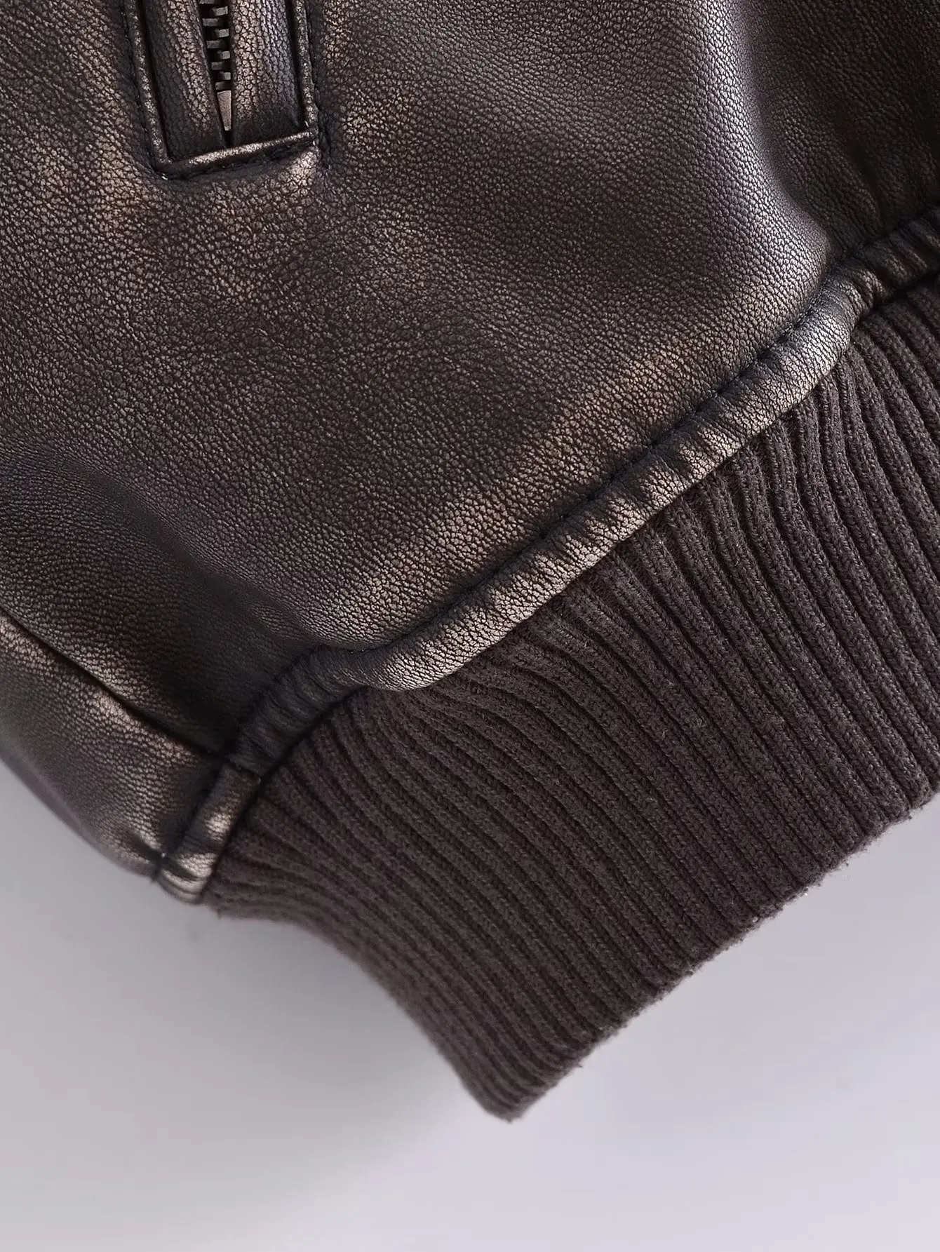Giacca in pelle donna 2023 autunno primavera giacca Moto Biker da donna con cerniera giacca da baseball cappotti capispalla da donna vintage marrone