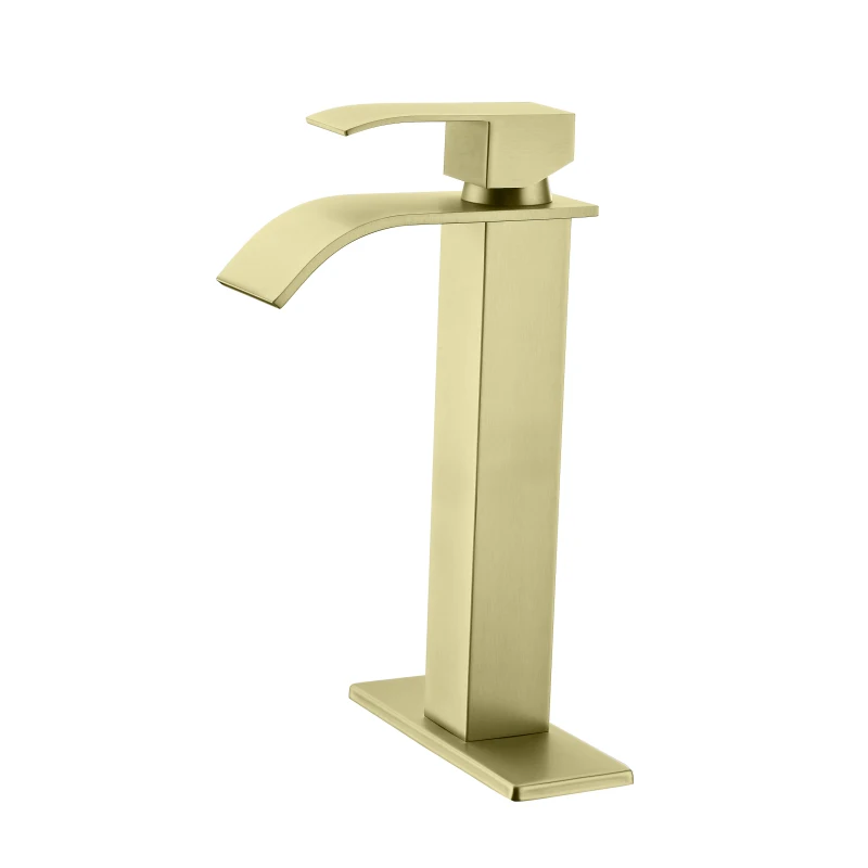 

Waterfall Spout Bathroom Faucet,Single Handle Bathroom Vanity Sink Faucet