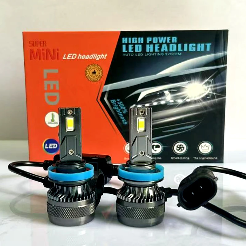 

H7 LED Headlight Bulbs H11 H1 H3 H4 H8 H9 9006 9005 HB3 HB4 9012 F5 Mini Car Fog Lamp 12V 60W Super Bright Automotive Lamp 2PCS