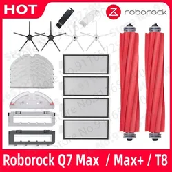 Roborock Q7 Max + Q7 Plus T8 części szczotka główna szczotka boczna Hepa filtr Mop szmata pokrywa zamiennik akcesoria do robota odkurzającego